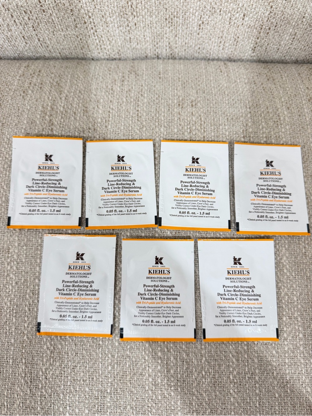 Kiehl’s Vitamin C Eye Serum 7pc Sample Set – 1.5 ml each